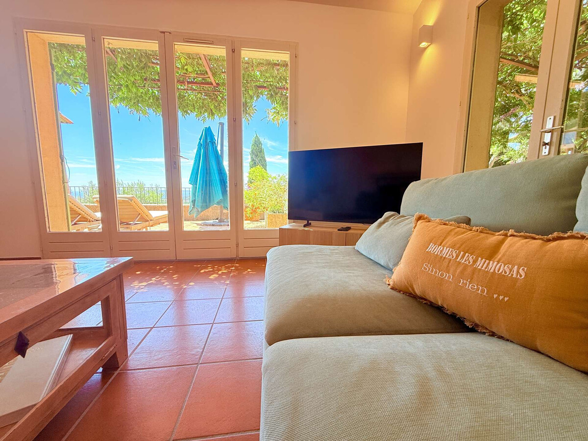 Maison vue mer Bormes-les-Mimosas, 7 pers, clim - Photo 19