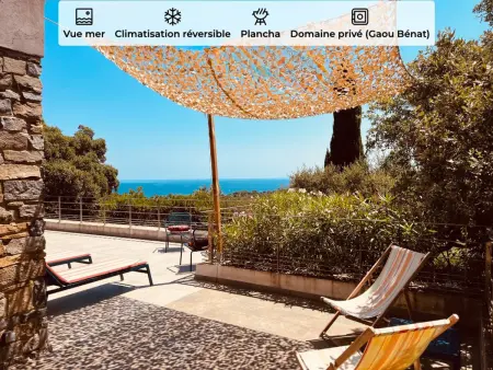 Location villa à Bormes les Mimosas, Villa climatisée vue mer - 6 pers.