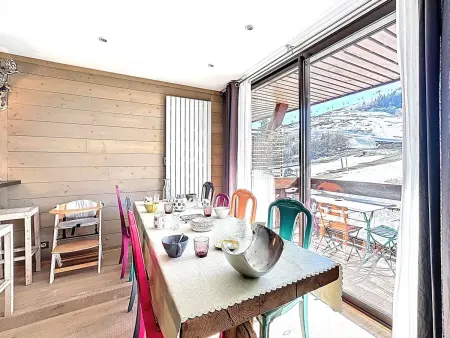 T4 100m² front de neige, 8 pers. – Le Corbier : photo 5