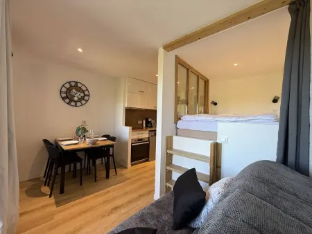 Studio rénové 26m² avec balcon, vue dégagée à Belle-Plagne : photo 3