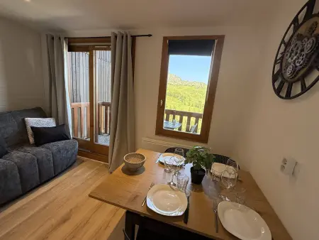 Studio rénové 26m² avec balcon, vue dégagée à Belle-Plagne : photo 8