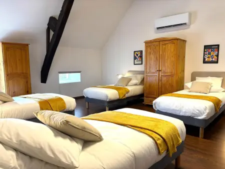 Gîte Les Prés Rêvés, 10 pers., bain nordique et étang privé : photo 22