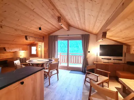 Appartement 85m² balcon sud, vue pistes - La Clusaz : photo 1