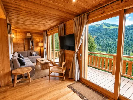Appartement 80m² vue montagne, terrasse sud - La Clusaz : photo 3