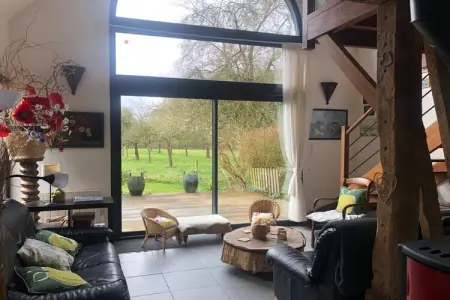 Maison 6 personnes à Beauval-en-Caux, poêle bois : photo 15