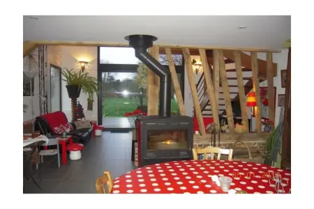 Maison 6 personnes à Beauval-en-Caux, poêle bois : photo 23