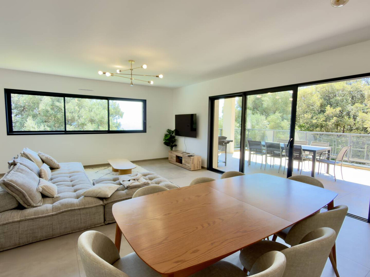Villa 8 pers. à Olmeto : vue mer et piscine - Photo 4