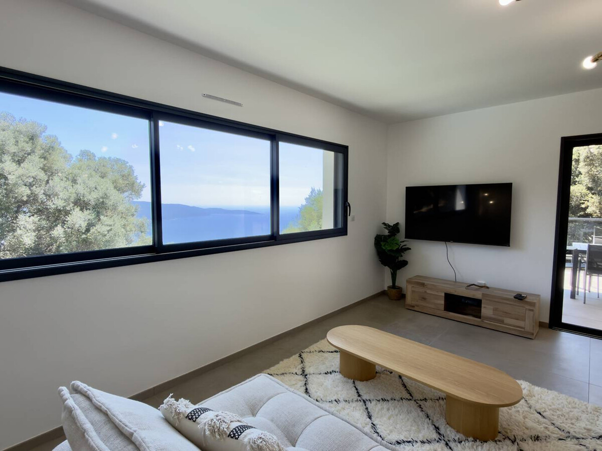 Villa 8 pers. à Olmeto : vue mer et piscine - Photo 5
