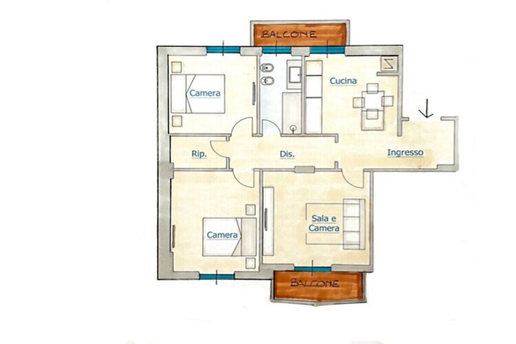 Alta Marea, appartement 4 pers. à 100 m de la plage - Photo 39