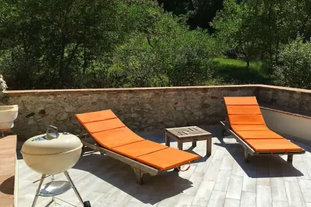 Villa toscane avec piscine débordement à Pari : photo 7