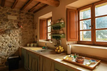 Villa toscane avec piscine débordement à Pari : photo 28