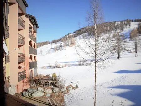 Appartement 24m² balcon sud vue pistes - Montgenèvre : photo 5