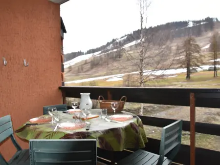 Appartement 24m² balcon sud vue pistes - Montgenèvre : photo 7