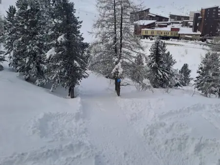 Appartement skis aux pieds, vue Aiguille Rouge - Les Arcs : photo 16