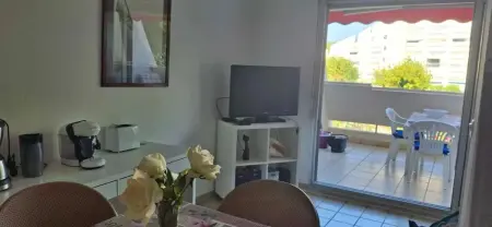 Studio lumineux de plain-pied avec balcon à La Grande-Motte : photo 3