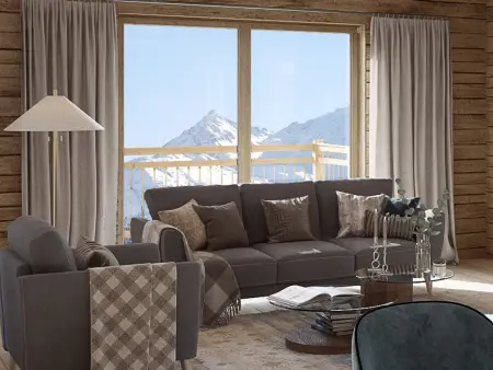 Appartement 6 pers. Méribel, vue vallée, accès pistes 200m : photo 4