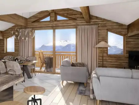 Appartement 6 pers. Méribel, vue vallée, accès pistes 200m : photo 7