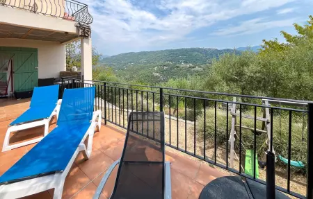 Villa les Oliviers avec piscine à Châteauneuf-Villevieille : photo 2