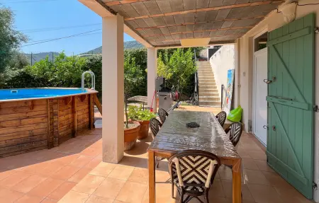 Villa les Oliviers avec piscine à Châteauneuf-Villevieille : photo 9
