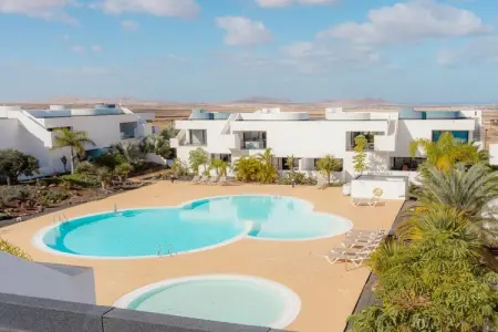 Maison 4 pers. à Villaverde : terrasse vue Lanzarote : photo 10