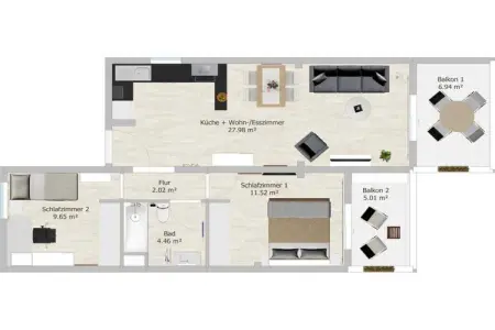 127800, Appartement de vacances avec 2 chambres - Photo 27