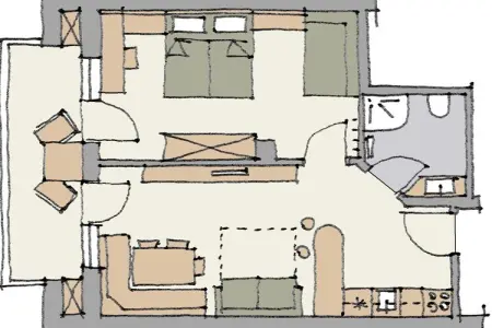 Appartement Siëla à St. Ulrich - maison écologique aux Dolomites : photo 41