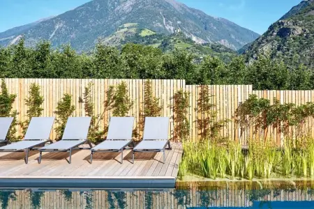 Maison bois massif Climate House avec piscine naturelle à Naturns : photo 4