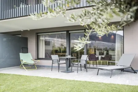 Maison de vacances Dorf Tirol, balcon 12 m² : photo 12