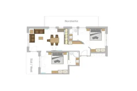 Maison 80m² vue Merano, 2 chambres, Schenna : photo 22