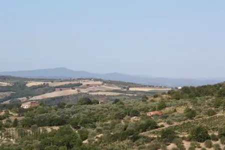 Maison Centro Storico Seggiano, terrasse vue Orcia : photo 14