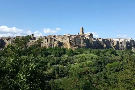 Maison Centro Storico Seggiano, terrasse vue Orcia : photo 17
