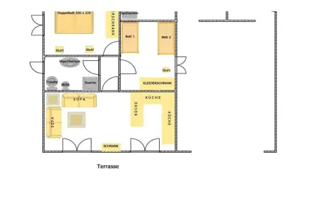 218438, Appartement de vacances avec 2 chambres - Photo 21
