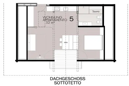 Appartement 52 m² à Gsies avec sauna infrarouge : photo 15