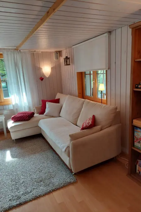 Location appartement à Frutigen, Chalet Edelweiss Appartement/Fewo, Dusche, WC, 2 Schlafräume 3-Zimmerwohnung