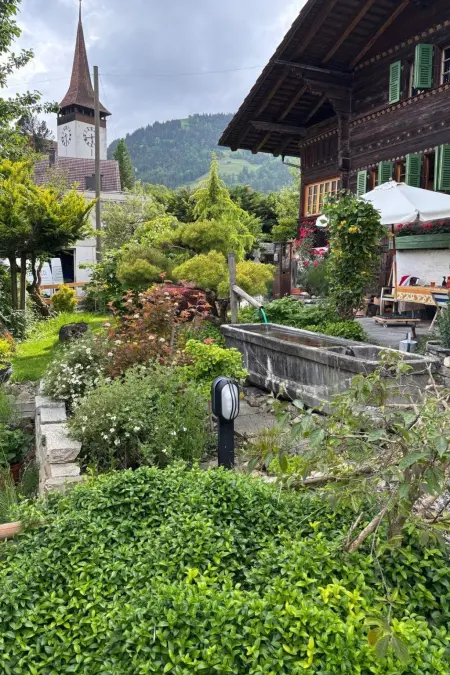 Location appartement à Frutigen, Gartenstudio Belle Vue Appartement/Fewo, Bad, WC, 1 Schlafraum