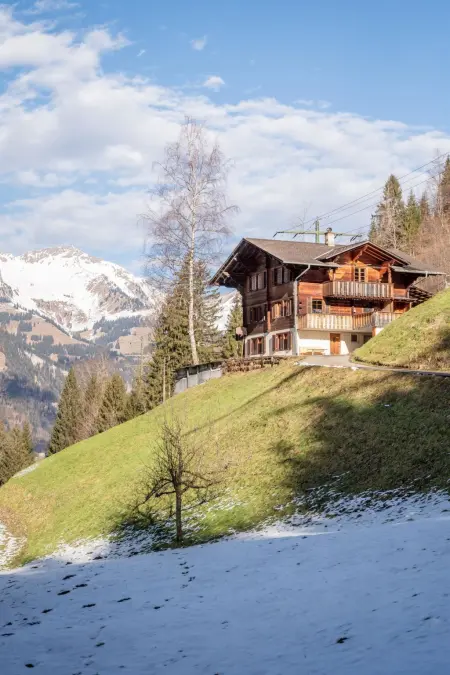Location appartement à Kandergrund, Trachsels Heimetli Appartement/Fewo, Dusche, WC, 1 Schlafraum 2-Zimmer-Wohnung