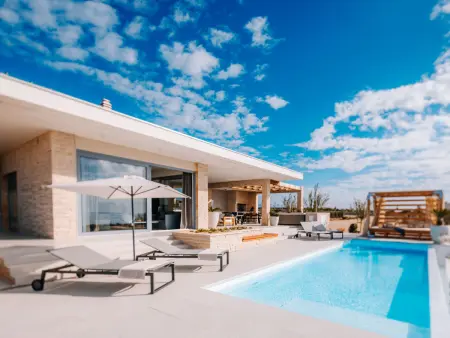 Villa 4 chambres vue mer et piscine chauffée à Novalja : photo 10