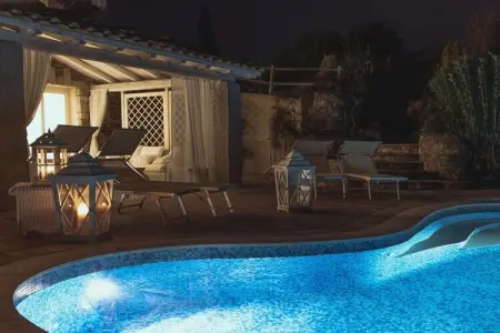 Villa Bougainvillea à Castiadas, 4 chambres piscine : photo 17