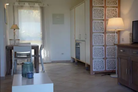 Gîte panoramique Chia avec vue sur la tour et lagon : photo 3