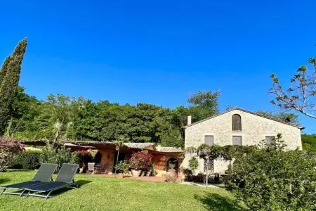 Maison vignoble Orvieto, terrasse pergola et piscine : photo 7