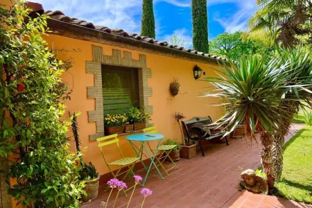 Maison vignoble Orvieto, terrasse pergola et piscine : photo 15