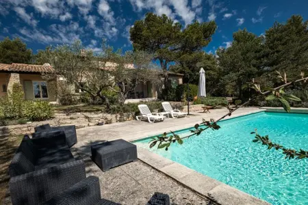 Maison 6 pers. avec piscine et vue Luberon à Murs : photo 2
