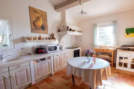 Maison 6 pers. avec piscine et vue Luberon à Murs : photo 13
