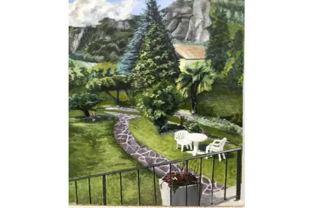 Maison 5 pers. avec jardin à Calavino, vue Dolomites : photo 10