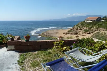 Maison Domenico en falaise à Porto Alabe, vue mer : photo 5