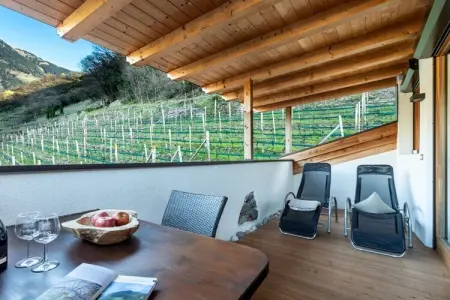 Maison indépendante avec piscine à Meran, vue montagnes : photo 5