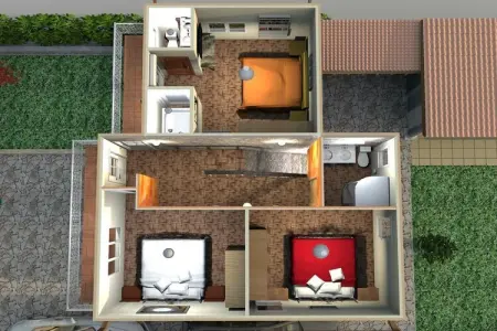 431904, Villa 6 personnes à  - Photo 37
