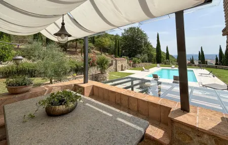 Villa en pierre à Allerona, 7 chambres et piscine : photo 14