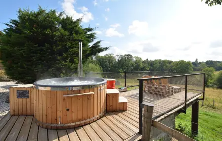 Maison à colombages avec bain nordique et salle de fitness : photo 10