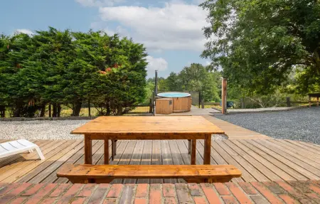 Maison à colombages avec bain nordique et salle de fitness : photo 13